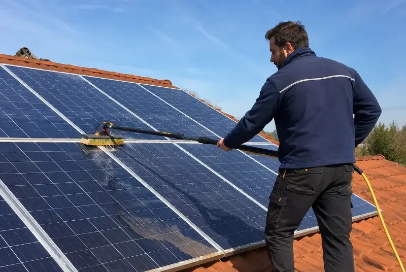 Nettoyage et entretien de panneaux solaires à Beuvrages
